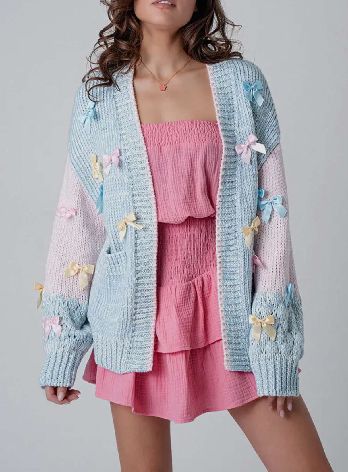 Cotton Candy Coquette Cardigan