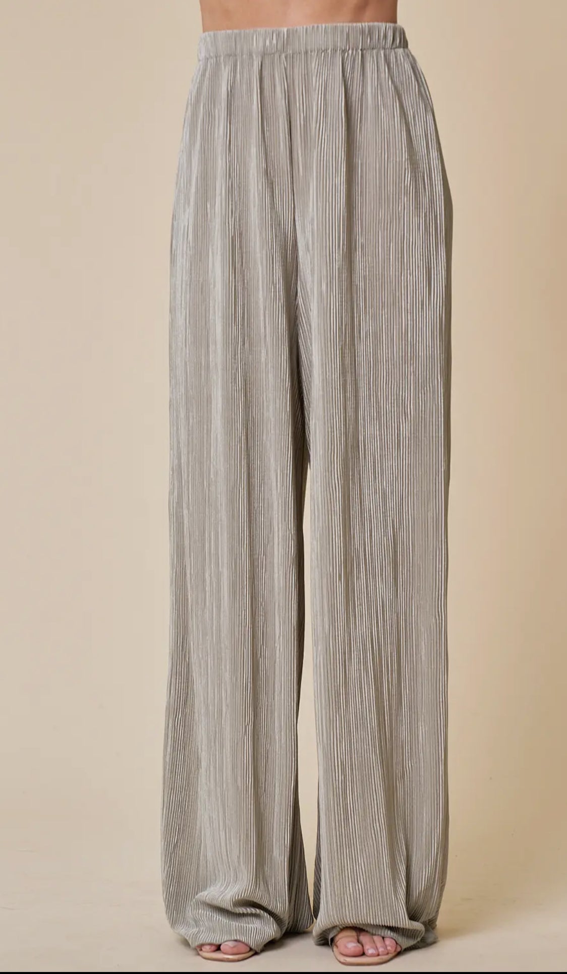 Sage Elastic Waistband Relaxed Pants